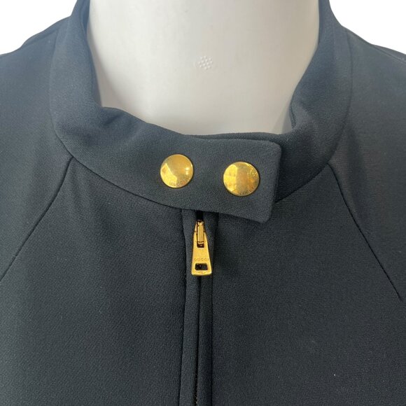 Gucci Black 2013 Peplum Slim Moto Jacket size IT 38/2 - Picture 2 of 11